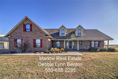 Marlow OK Single Family Home For Sale: $435,000